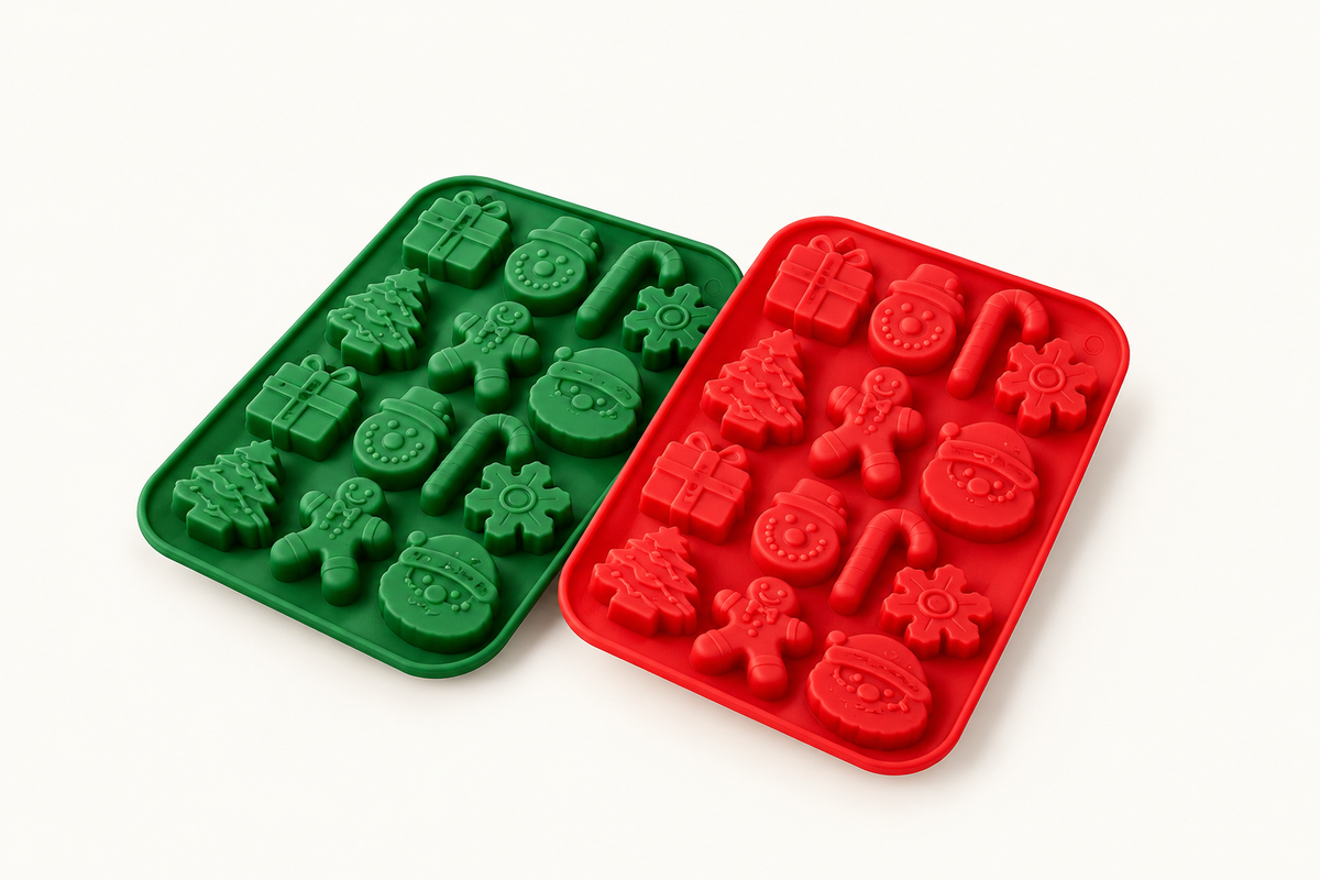 Christmas Shape Cake Mold – Festive Silicone Baking Pan Set