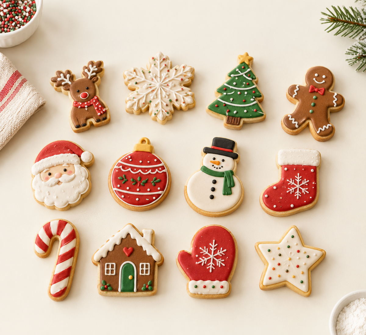 Christmas Cookie Cutter Set – Festive Holiday Baking Shapes