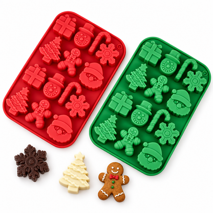 Christmas Shape Cake Mold – Festive Silicone Baking Pan Set
